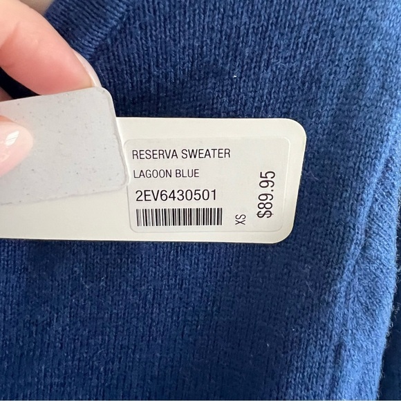 Soft Surroundings Blue Crew Neck Light Sweater XS New - Picture 4 of 5